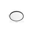 Inlight Πλαφονιέρα οροφής LED 50W 3CCT (by switch on base) σε λευκή απόχρωση D:60x2,5cm (42036-A-White)
