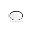 Inlight Πλαφονιέρα οροφής LED 32W 3CCT (by switch on base) σε λευκή απόχρωση D:40x2,5cm (42036-C-White)