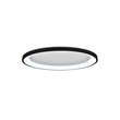 Inlight Πλαφονιέρα οροφής LED 38W 3CCT από μαύρο μέταλλο και ακρυλικό D:80x5cm (42044-A-Black)