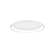 Inlight Πλαφονιέρα οροφής LED 38W 3CCT από λευκό μέταλλο και ακρυλικό D:80x5cm (42044-A-White)