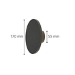 it-Lighting Geneva LED 8W 3CCT Outdoor Wall Lamp Grey D:17cmx5.5cm (80201130)