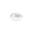Inlight Πλαφονιέρα οροφής LED 36W 3CCT από γκρί μέταλλο και ακρυλικό D:48cm (42040-Grey)