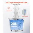 VEVOR Hydroponic Growing System with Grow Light 30 Pods Hydroponic Tower Garden