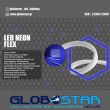 NEON FLEX LED Λευκή 1m 12W/m 230V 120 SMD/m 2835 SMD 450lm/m 120° Αδιάβροχη IP66 Μπλε Dimmable GloboStar 22505