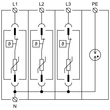 27084 | HSA-275/3+1 M | SPD T2+T3 | ΑΠΑΓΩΓΟΣ ΚΡΟΥΣΤΙΚΩΝ ΥΠΕΡΤΑΣΕΩΝ | Hakel®
