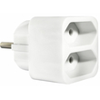 ELP31201 | ΑΝΤΑΠΤOΡΑΣ SCHUKO → 2Θ ΙΙ x16A max:1150W IP20 ΛΕΥΚΟ