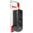 ELP35302 | ΑΝΤΑΠΤOΡΑΣ ΤΥΠΟΥ — SCHUKO → 3Θ SCHUKO max:3680W IP20 ΜΑΥΡΟ