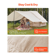 Φουσκωτή σκηνή VEVOR για Κάμπινγκ Glamping Σκηνή 3-5 Ατόμων με κουβούκλιο αντλίας