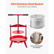 Εγχειρίδιο VEVOR Fruit Wine Press for Wine Making 2,38 Gal/9L Stainless Steel