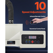 VEVOR Solder Fume Extractor 459 m³/h 280W κινητήρας χωρίς ψήκτρες με ταχύτητα 10 επιπέδων