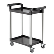 VEVOR Heavy Duty Utility Cart 300 lbs Χωρητικότητα 2-επιπέδων καλάθι σέρβις με ρόδες