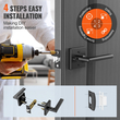 Privacy Door Handle 5PCS Matte Black Square Door Lever Εσωτερικός αναστρέψιμος μοχλός