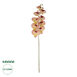 GloboStar® Artificial Garden PING SALMON ORCHID BRANCH 21405 Τεχνητό Διακοσμητικό Κλαδί  Ροζ Ορχιδέα Y95cm