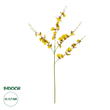 GloboStar® Artificial Garden YELLOW SPRING ORCHIDIUM BRANCH 21415 Τεχνητό Διακοσμητικό Κλαδί Κίτρινη Ορχιδέα Y76cm