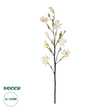 GloboStar® Artificial Garden WHITE YELLOW MAGNOLIA BRANCH 21419 Τεχνητό Διακοσμητικό Κλαδί Λευκή Κίτρινη Μαγνόλια Y108cm