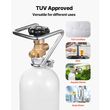 Δεξαμενή VEVOR CO2 Κύλινδρος από κράμα αλουμινίου 4,41 lbs με βαλβίδα DIN477 TUV Εγκεκριμένο