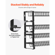 VEVOR Spice Rack Organizer για ντουλάπι σετ αποθήκευσης καρυκευμάτων Επιτοίχια συσκευασία 4