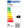 TL2025 LED ΣΠΟΤ ΡΑΓΑΣ 32W 2700K 2 -ΓΡΑΜΜΩΝ 24° ΜΑΥΡΟ