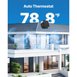 VEVOR Solar Roof Attic Exhaust Fan 35W with Smart Thermostat Brushless Motor