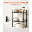VEVOR 2 Tier Organizer Ντουλάπα Ράφια Πάγκος Ράφια Ατσάλινη θήκη μπαχαρικών