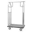 VEVOR Hotel Luggage Cart 800 LBS Brushed Stainless Steel Finish Bellman&#039;s Cart