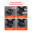 RV Leveling Pads 5000 lbs 4 Pcs Rubber Trailer Jack Pads 5,5" τετραγωνικά πόδια