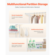 Ράφι αποθήκευσης VEVOR Over Washer and dryer Single Row 3 Tiers Washer Rack White