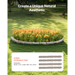 VEVOR Fake Stone Landscape Bord 46,2 x 2,2 in Lawn Edge Ανθεκτική στο ξεθώριασμα