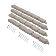 VEVOR Fake Stone Landscape Bord 46,2 x 2,2 in Lawn Edge Ανθεκτική στο ξεθώριασμα