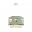 GloboStar® BALLON 204-0120 Παιδικό Κρεμαστό Φωτιστικό Φιγούρα Μονόφωτο 1 x E27 IP20 Πολύχρωμο Ύφασμα - Μ30 x Π30 x Υ70cm