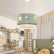 GloboStar® BALLON 204-0120 Παιδικό Κρεμαστό Φωτιστικό Φιγούρα Μονόφωτο 1 x E27 IP20 Πολύχρωμο Ύφασμα - Μ30 x Π30 x Υ70cm
