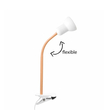 GloboStar® TAVOLO 204-0151 Παιδικό Eπιτραπέζιο Φωτιστικό Μονόφωτο 1 x E27 IP20 Πορτοκαλί & Λευκό Πλαστικό - Μ11 x Π9 x Υ35cm