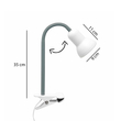 GloboStar® TAVOLO 204-0152 Παιδικό Eπιτραπέζιο Φωτιστικό Μονόφωτο 1 x E27 IP20 Πράσινο & Λευκό Πλαστικό - Μ11 x Π9 x Υ35cm