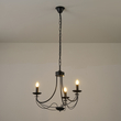 ΦΩΤΙΣΤΙΚΟ ΚΡΕΜΑΣΤΟ ΜΕΤΑΛΛΟ 3ΦΩΤΟ 3XE14 MAX 15W 470X600mm ΜΑΥΡΟ ΔΙΑΦΑΝΕΣ ΓΥΑΛΙ ARTE ILLUMINA KRISTALLO