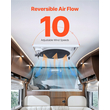 VEVOR RV Vent ανεμιστήρα οροφής 14 ιντσών αναστρέψιμος με ηλεκτρικό καπάκι βροχής