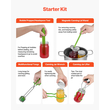 VEVOR Κονσερβοποιία Supplies Starter Kit 9 ΤΕΜ Σετ κονσερβοποιίας μπάνιου νερού από ανοξείδωτο χάλυβα