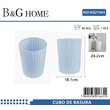 Κάδος απορριμμάτων μπάνιου πλαστικός - Light Blue - 21665