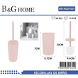 Βουρτσάκι τουαλέτας - Πιγκάλ - Light Pink - 21624
