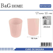 Κάδος απορριμμάτων μπάνιου πλαστικός - Light Pink - 21629
