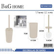 Βουρτσάκι τουαλέτας - Πιγκάλ - Beige - 21552