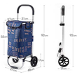 Υφασμάτινο καρότσι λαϊκής - ZZ602 - 981294 - Blue