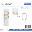 Κρίκοι κουρτίνας μπάνιου - Beige - 21587