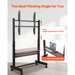 Βάση τηλεόρασης VEVOR Rolling TV Cart για φορητή τηλεόραση, χωρητικότητα έως 90 κιλά για τηλεοράσεις 55-100 ιντσών