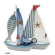 Σετ διακοσμητικά Souvenir - Καραβάκι - LL003 - 4 τεμάχια - 921010