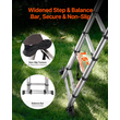 VEVOR Telescoping Ladder A-Frame Inox 16,5 ft Extension Ladders