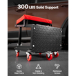 VEVOR Mechanic Stool Rolling Seat Work 300 lbs Load Seat/Step Stool with Wheels