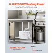 Αντλία κοπής VEVOR 500W 29 GPM Ροή, Ανύψωση Κεφαλής 26 ft για Νιπτήρα Υπογείου Κουζίνας