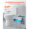 Αντλία κοπής VEVOR 900W 48 GPM Ροή, Ανύψωση Κεφαλής 40 ft για Νιπτήρα Υπογείου Τουαλέτας