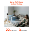 VEVOR 40" ταλαντευόμενος ανεμιστήρας πύργου 9H Timer 22 ft/s ταχύτητα με τηλεχειριστήριο