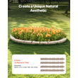 VEVOR Faux Stone Landscape Edging 46,2 x 2,2 in Garden Lawn Edge for Walkway